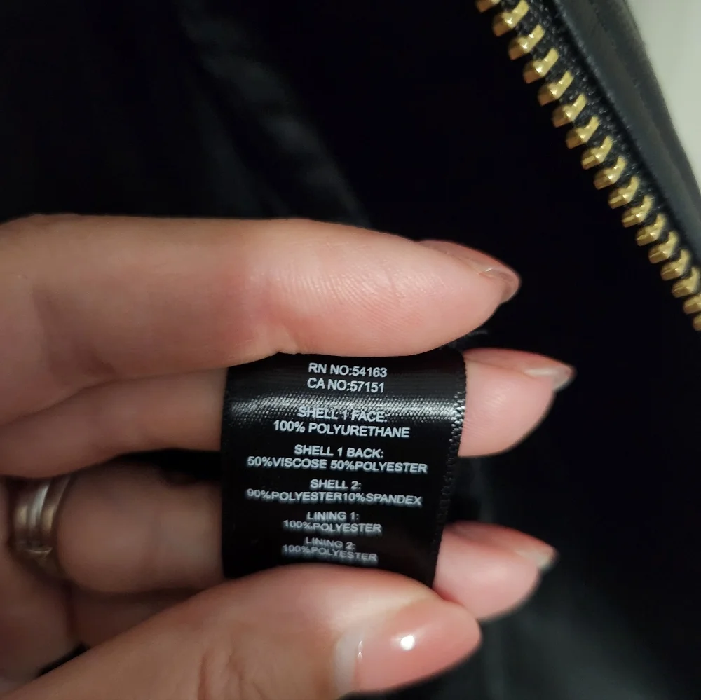 Marc New York Leather Jacket Coat Size Small Distressed Bomber Motorcycle Black - Picture 4 of 4